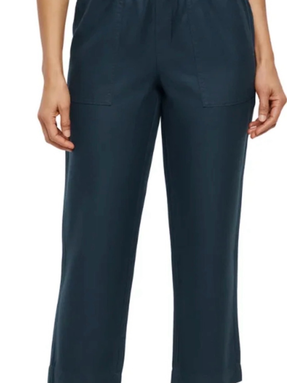 NWT Banana Republic Womens Navy Tapered Crop Pant